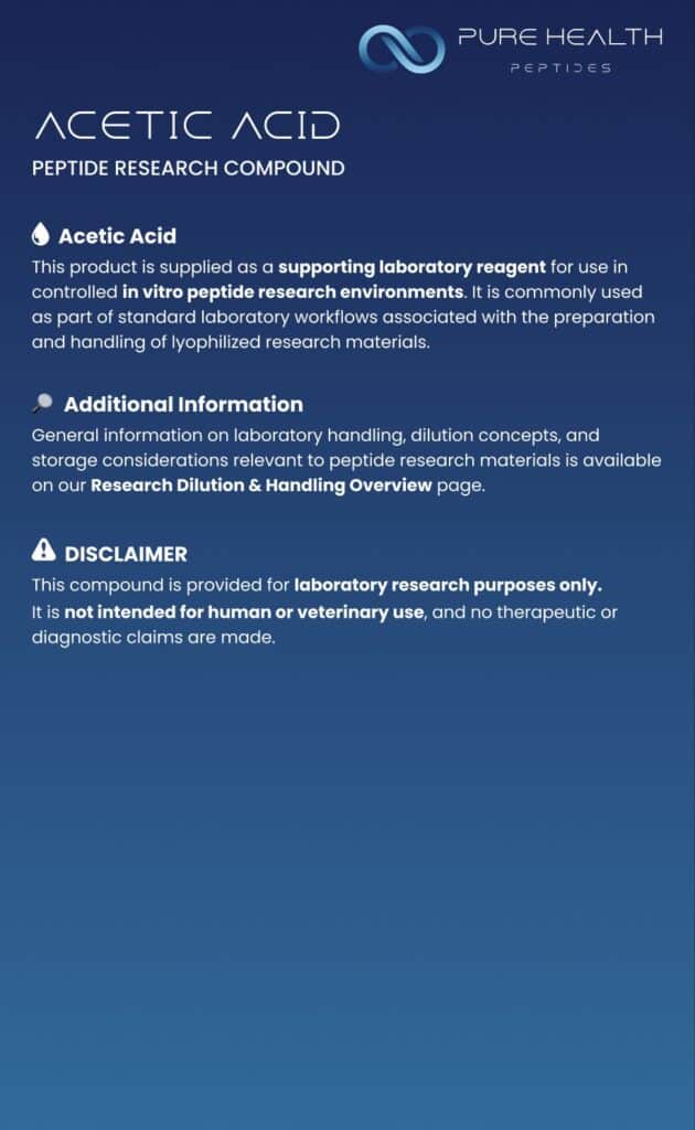 Acetic Acid Card